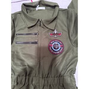 Relibeauty Top Gun Flight Suit Costume